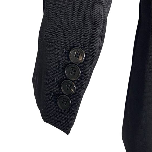 Anine Bing Declan Blazer Jacket Single Breasted Wool Blend Career Black Size XS - Picture 10 of 10